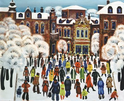 Winter Day in the City by Radi Nedelchev